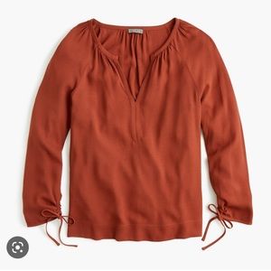 JCREW PONT SUR Drapey Blouse in S